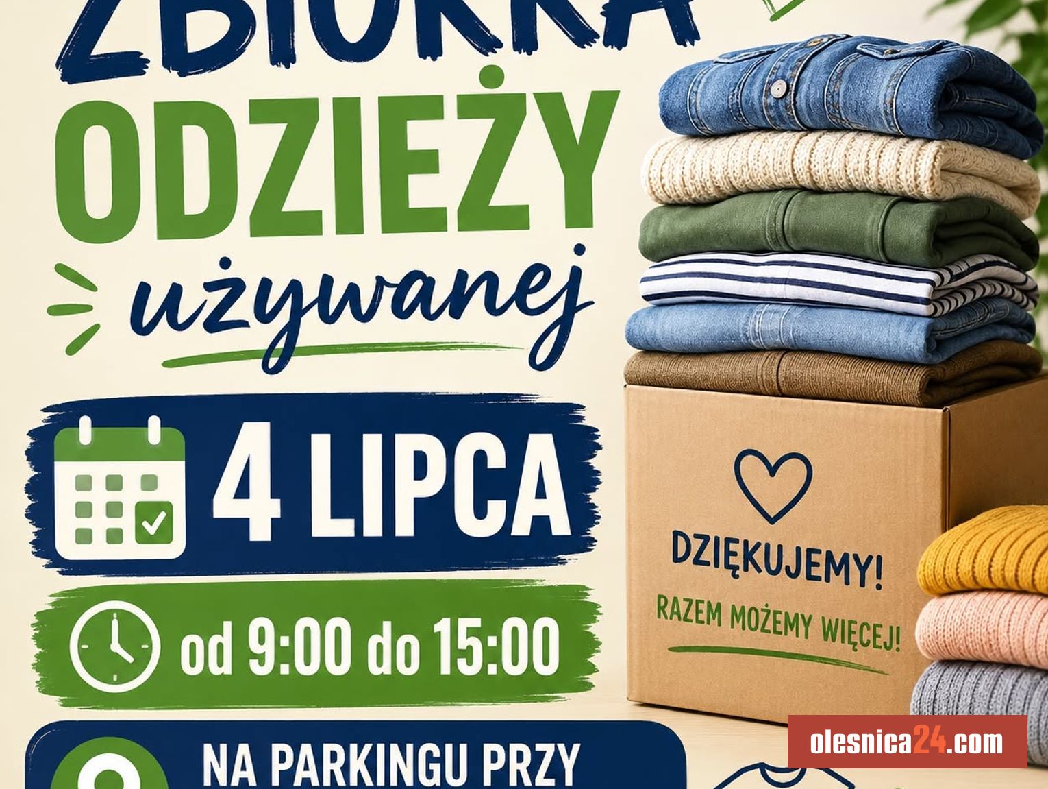 Hala Sportowa ATOL. Zbiórka odzieży 4 lipca 9-15 - Zdjęcie artykułu