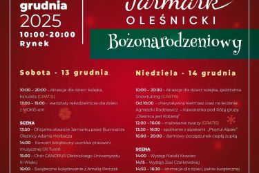 Oleśnicki Jarmark Bożonarodzeniowy: muzyka, atrakcje i świąteczna atmosfera - Zdjęcie artykułu