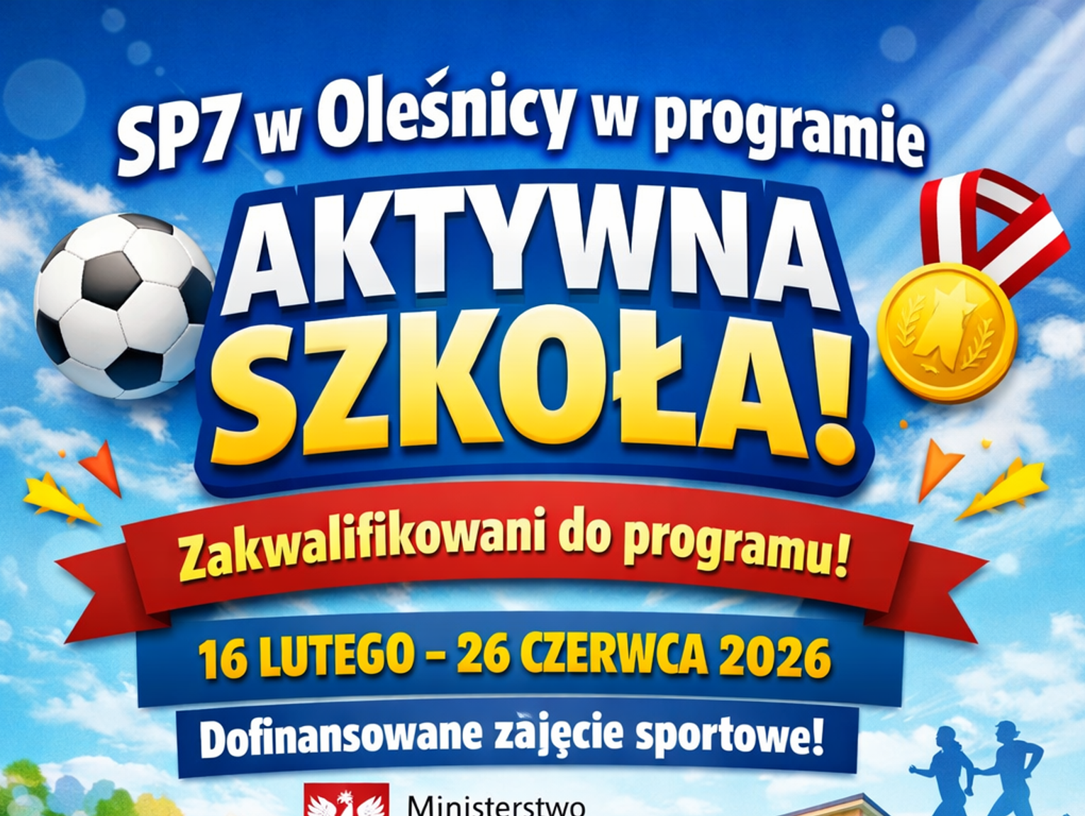 SP7. Uzyskała dofinansowanie na zajęcia sportowe - Zdjęcie artykułu